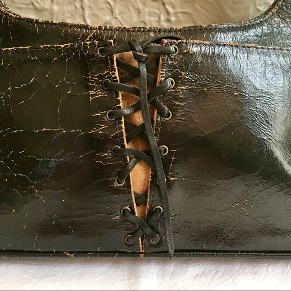 Mja Distressed Brown Leather Vintage Handbag - Picture 3 of 7